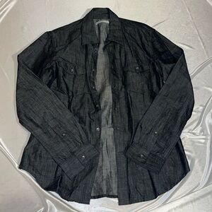 Gap 1969 Grey Denim Button Down